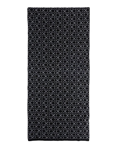 CALVIN KLEIN Écharpes et foulards Noir 37% Polyamide, 30% Viscose, 29% Laine, 4% Cachemire