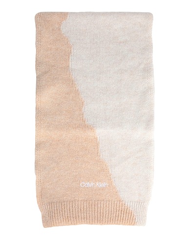 CALVIN KLEIN Scarves and foulards Beige 34% Polyamide, 32% Alpaca wool, 28% Acrylic, 6% Wool