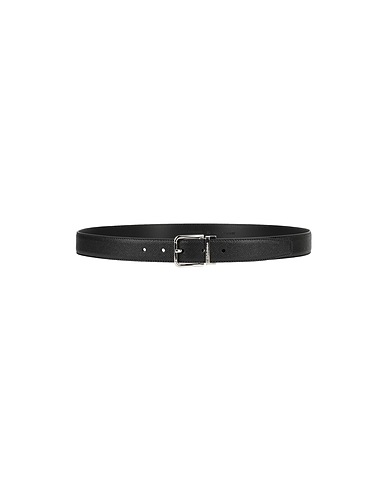 DOLCE&GABBANA Leather belt Black 100% Calfskin