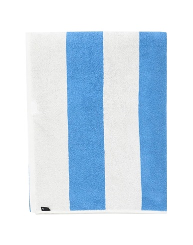 HAY Bathroom Textiles FROTTÉ STRIPE BATH SHEET - W100 X L150
 Azure 100% Cotton