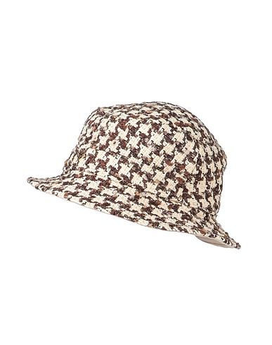 SANDRO Hat Brown 72% Synthetic fibers, 20% Cotton, 8% Wool