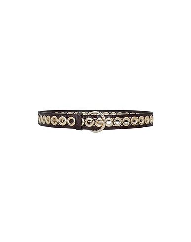 SANDRO Belts Dark brown 100% Cowhide, Zamak