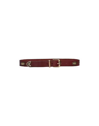 SANDRO Belts Chocolate brown 100% Cowhide, Zamak