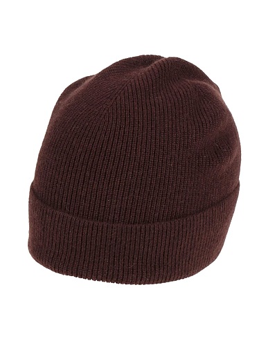SANDRO Hat Dark brown 100% Cashmere