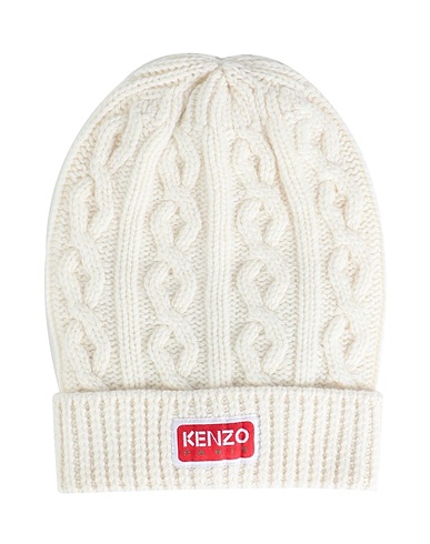 KENZO Hat Ivory 100% Wool