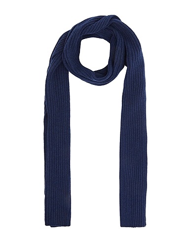 8 by YOOX Scarves and foulards RIB KNIT SCARF Midnight blue 100% Recycled wool