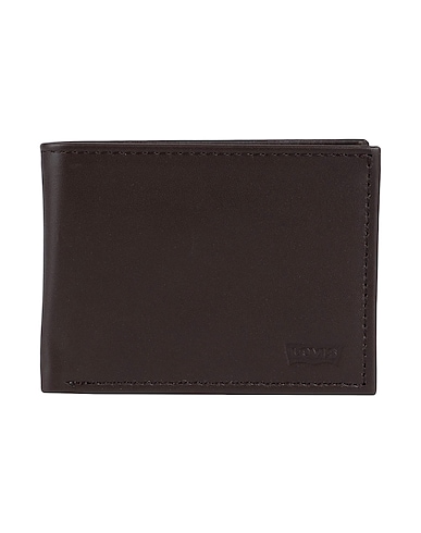 LEVI'S Wallet Dark brown 100% Bovine leather