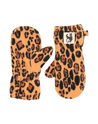 MINI RODINI Gloves Camel 100% Recycled polyester