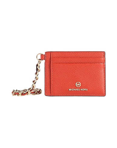 MICHAEL MICHAEL KORS Small Leather Goods Rust 100% Cow leather