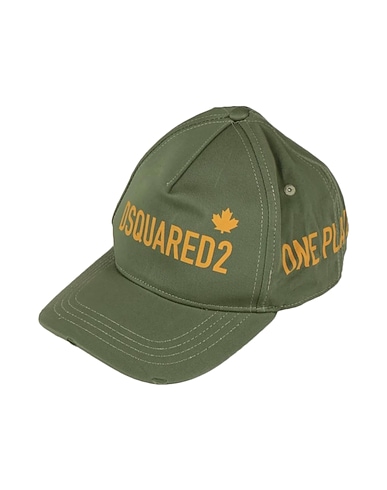 DSQUARED2 Hat Military green 100% Cotton