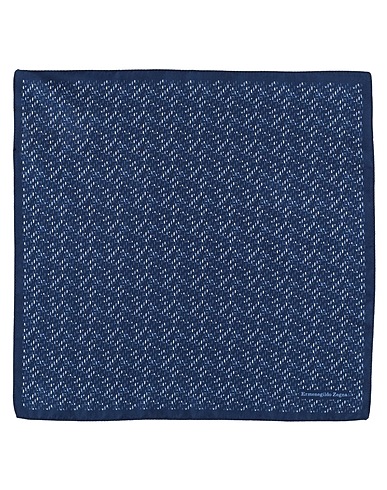 ZEGNA Scarves and foulards Midnight blue Silk