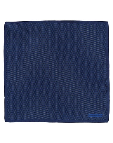 ZEGNA Scarves and foulards Midnight blue 100% Silk