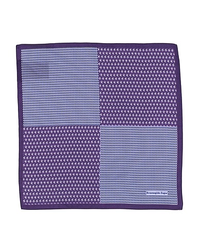 ZEGNA Scarves and foulards Purple 100% Silk