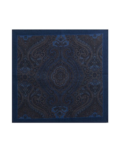 ZEGNA Scarves and foulards Navy blue 100% Wool
