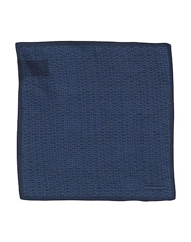 ZEGNA Scarves and foulards Midnight blue 100% Silk