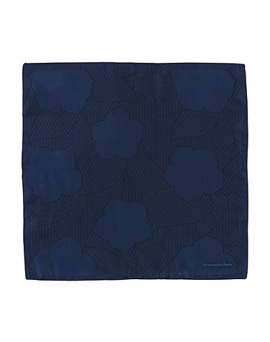 ZEGNA Scarves and foulards Midnight blue 100% Silk