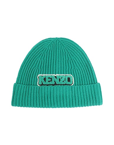 KENZO Hat Green 99% Wool, 1% Lycra®