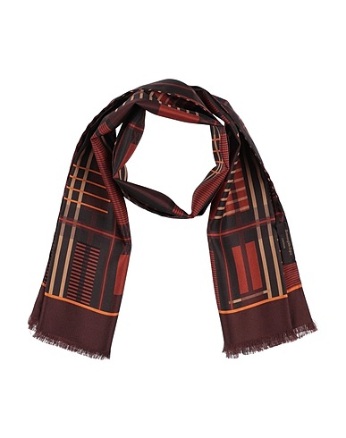 ZEGNA Scarves and foulards Cocoa 100% Silk