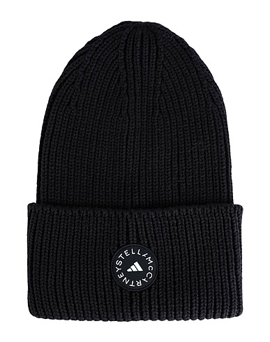 ADIDAS by STELLA McCARTNEY Sport accessories adidas by Stella McCartney Beanie
 Black 64% Organic cotton, 36% Recycled polyester