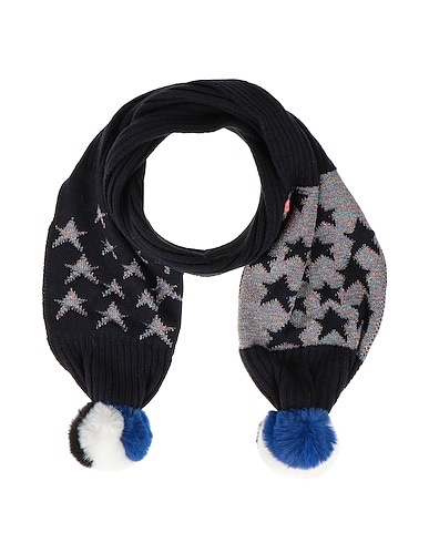 BILLIEBLUSH Scarves and foulards Midnight blue 88% Acrylic, 8% Polyester, 4% Metallic fiber