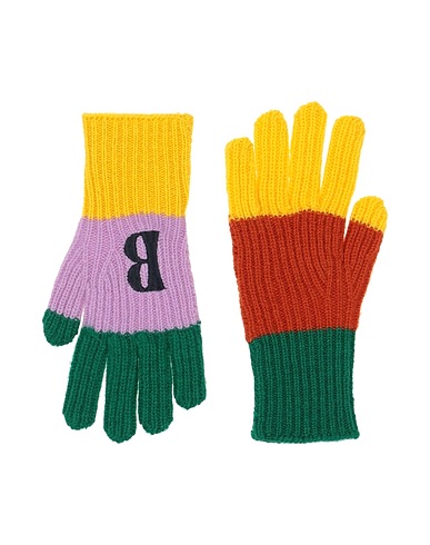 BOBO CHOSES Gloves Yellow 100% Wool