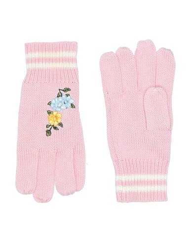 MONNALISA Gloves Light pink 37% Polyester, 24% Acrylic, 20% Polyamide, 19% Wool