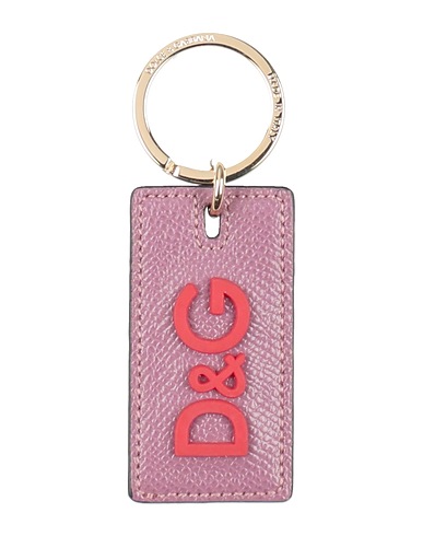 DOLCE&GABBANA Key ring Light pink 100% Calfskin