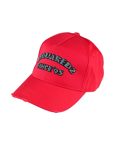 DSQUARED2 Hat Red 100% Cotton