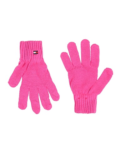 TOMMY HILFIGER Guanti Fucsia 50% Acrilico, 50% Cotone
