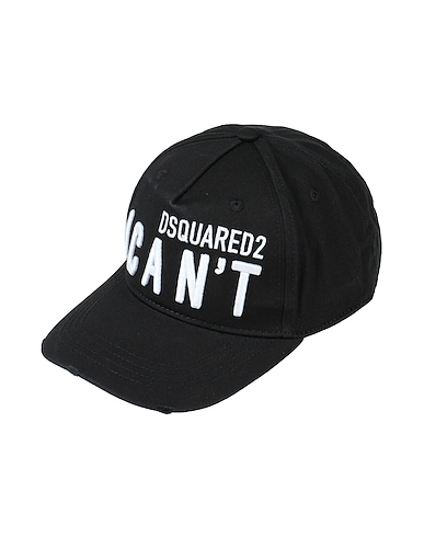 DSQUARED2 Hat Black 100% Cotton