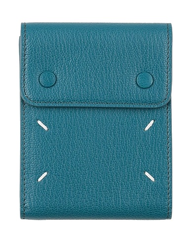 MAISON MARGIELA Wallet Deep teal Goat skin