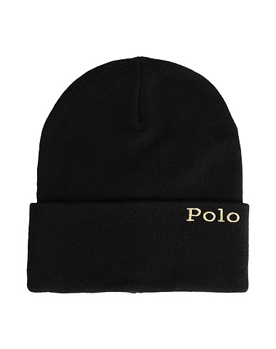 POLO RALPH LAUREN Hat Black 40% Acrylic, 30% Nylon, 30% Wool