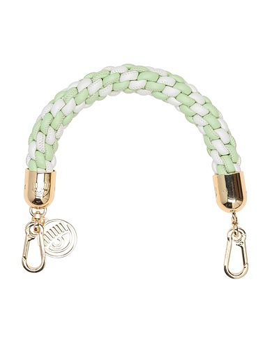 CHIARA FERRAGNI Accessori borsa e charm Verde chiaro Poliuretano, Metallo