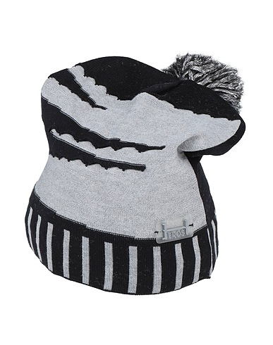 HEROS Cappello Grigio 96% Viscosa, 4% Cachemire