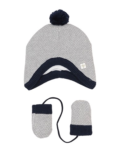 CARRÉMENT BEAU Baby accessories set Light grey 85% Cotton, 15% Wool