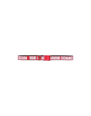 ARMANI EXCHANGE Regular belt Red 50% Polyester, 50% Viscose