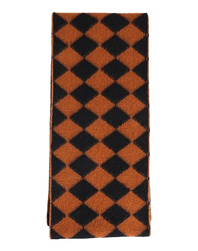 JO GORDON Scarves and foulards BRUSHED DIAMOND SCARF
 Brown 100% Lambswool