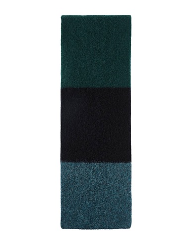 JO GORDON Scarves and foulards BRUSHED COLOURBLOCK SCARF
 Midnight blue 100% Lambswool