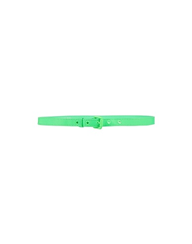 ESSENTIEL ANTWERP Thin belt Lime green 50% Polyester, 50% Polyurethane, Zinc alloy