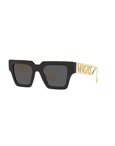 VERSACE Lunettes de soleil Noir Acétate