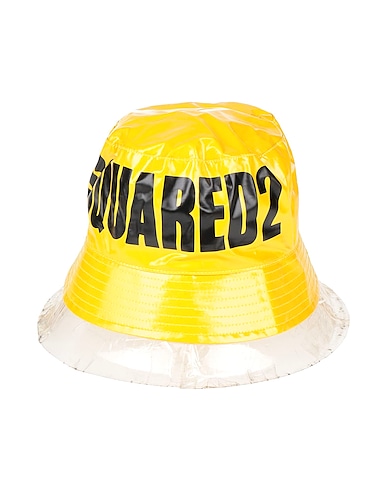 DSQUARED2 Cappello Giallo 100% Cotone, Poliuretano