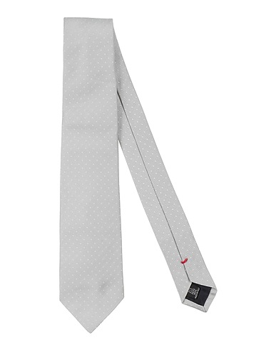 FIORIO Ties and bow ties Light grey 100% Silk