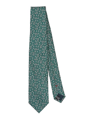 FIORIO Ties and bow ties Emerald green 100% Silk