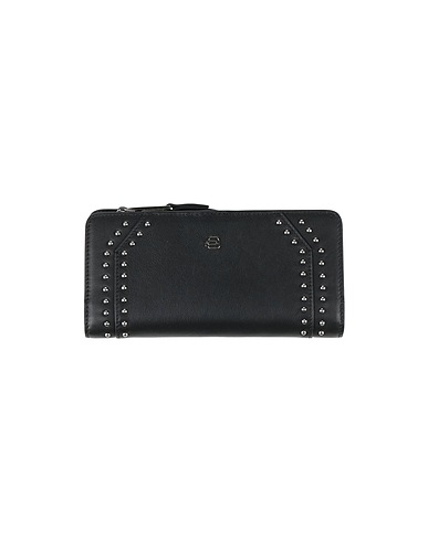 PIQUADRO Wallet Black Bovine leather