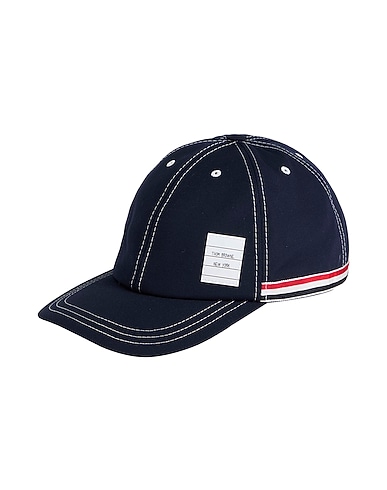 THOM BROWNE Hat Navy blue 65% Polyester, 35% Cotton