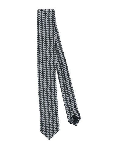HARRIS LONDON Ties and bow ties Black 50% Silk, 50% Wool