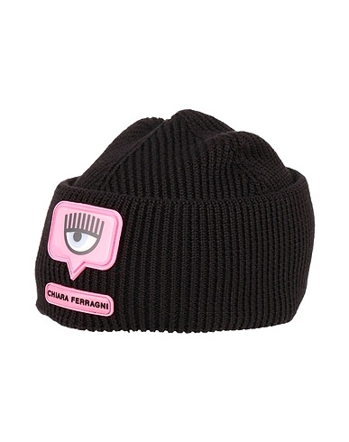 CHIARA FERRAGNI Hat Black 50% Wool, 50% Acrylic