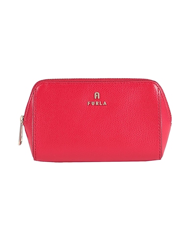 FURLA Pouch FURLA CAMELIA M COSMETIC CASE
 Red 100% Leather