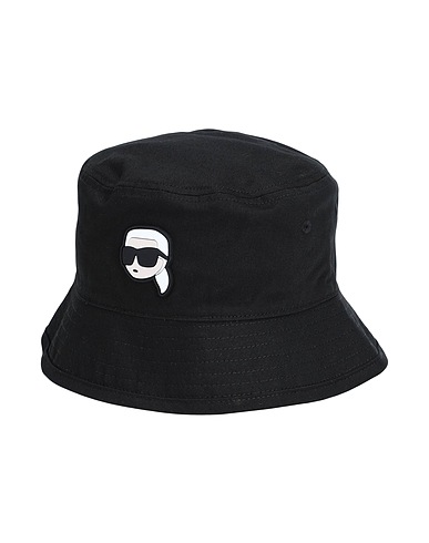 KARL LAGERFELD Hat K/IKONIK 2.0 REVERS BUCKET HAT
 Black 50% Recycled cotton, 50% Cotton