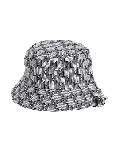 KARL LAGERFELD Hat K/MONOGRAM JKRD REV BUCKET HAT
 Grey 50% Recycled polyester, 45% Cotton, 5% Polyester
